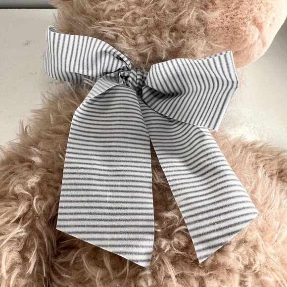 Gund 16" Bernard Teddy Bear Plush Stuffed Animal Toy Stripped Bow 4054147 Soft - Picture 4 of 12